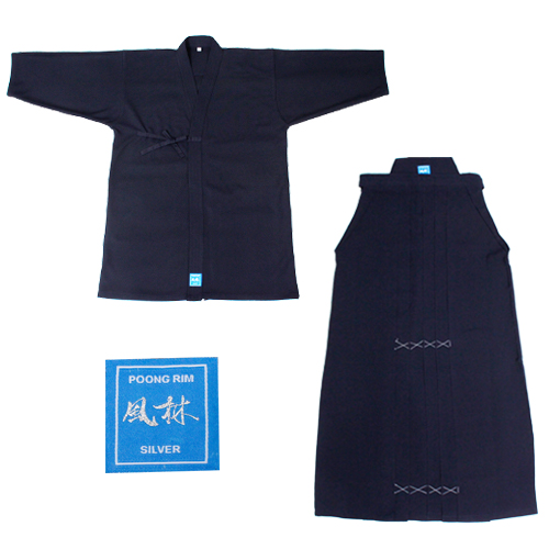 Kendo Uniform Set - Poong Rim Silver<br> (Superior Functional Fabric)